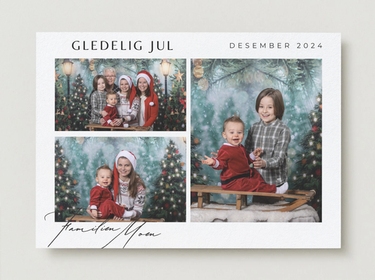 Liten collage med hyggelig hilsen fra året som har vært