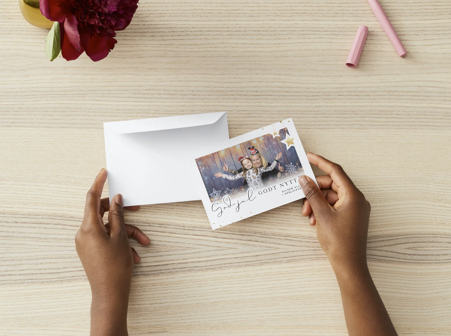 Stjernepyntet julehilsen