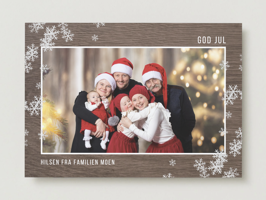 Treverk og snøkrystaller