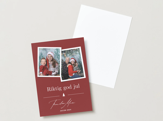 Nisserød hilsen med to bilder