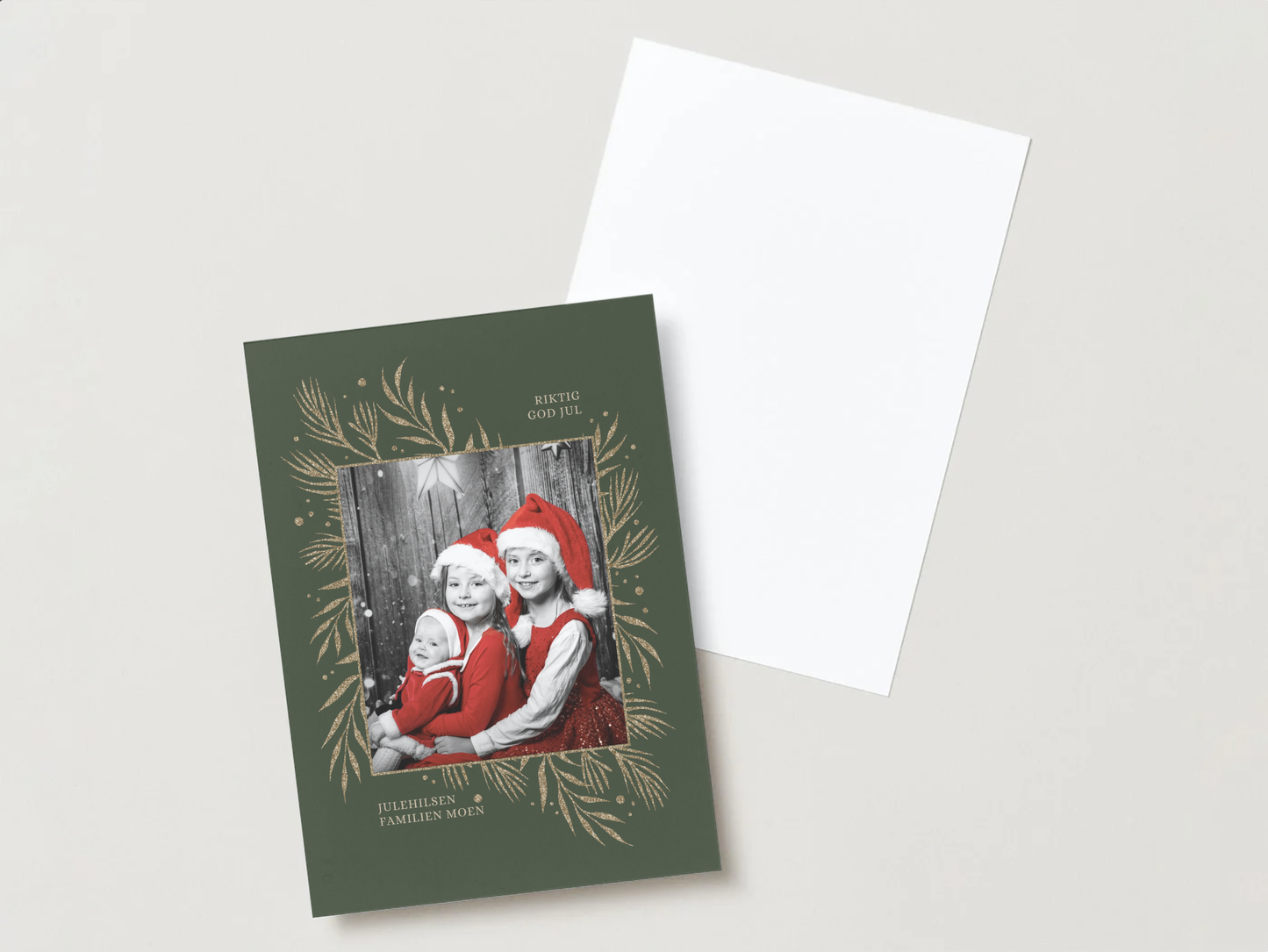 Du grønne, glitrende julehilsen