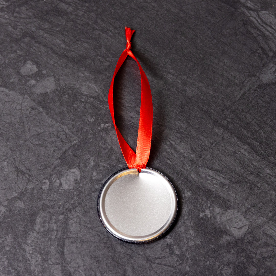 Julekule med sløyfe