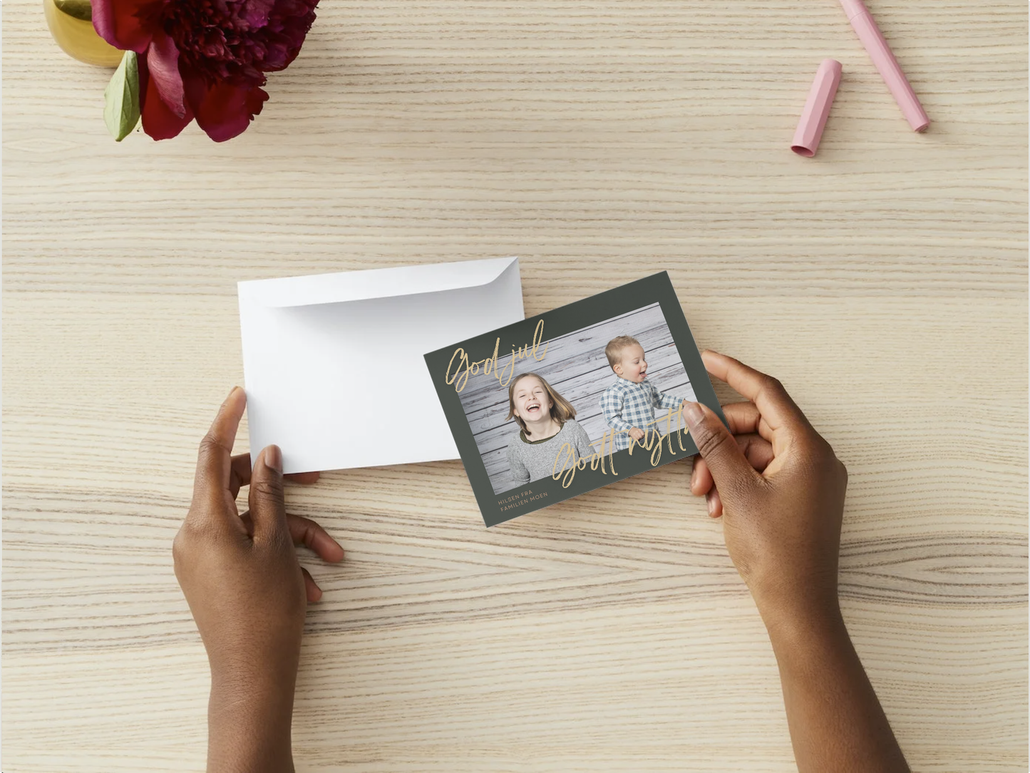 Grønn og enkel, stilig og hyggelig