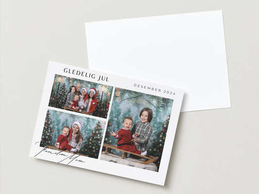 Liten collage med hyggelig hilsen fra året som har vært