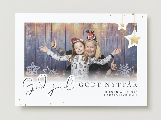 Stjernepyntet julehilsen