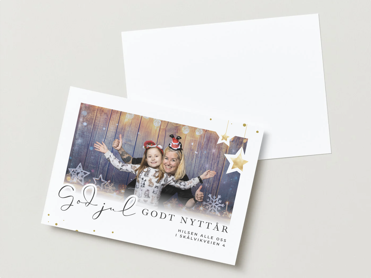 Stjernepyntet julehilsen