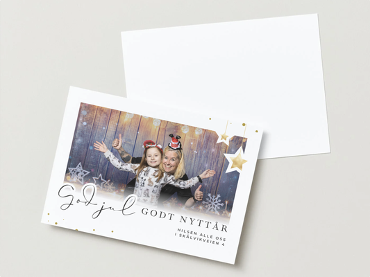 Stjernepyntet julehilsen