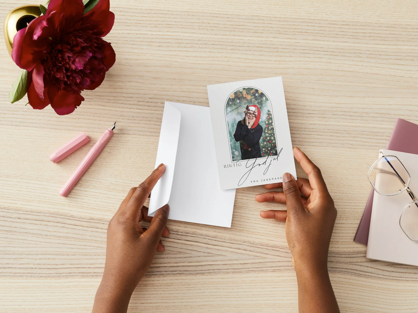 Lag et julevindu med ditt bilde