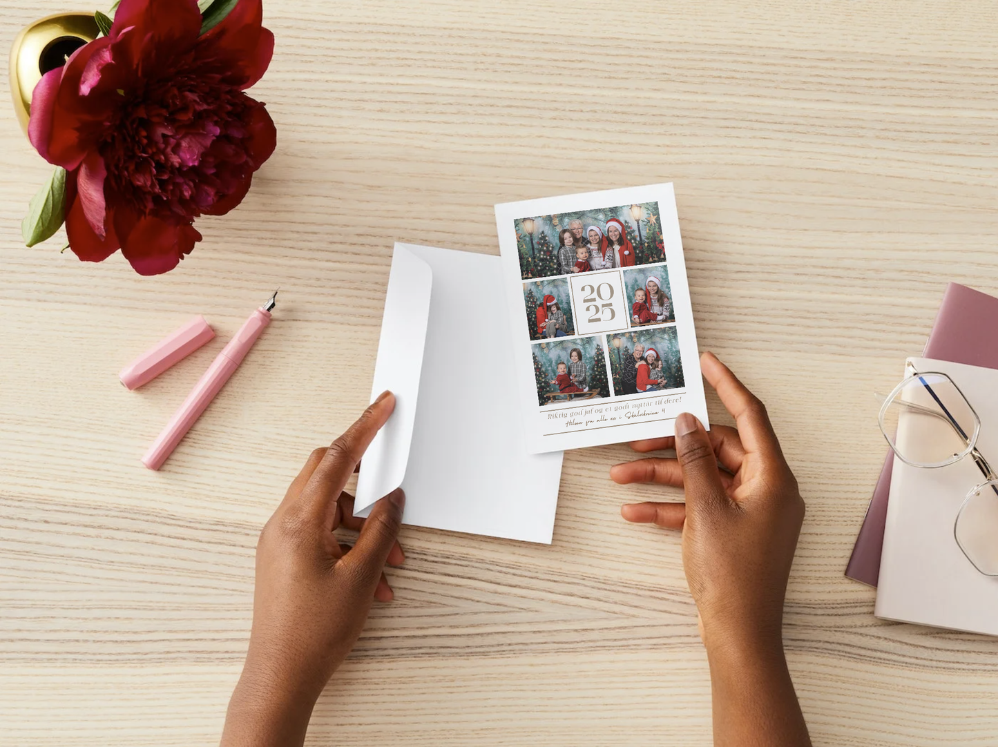 Collage med årstall